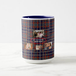 Charmantes Geschenk für die beste Mama Tartan Kari Tasse