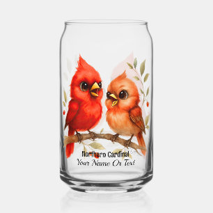 Charmantes Glass aus dem nördlichen Kardinal Dosenglas