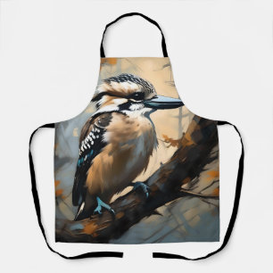 Charmantes Lachen: Kookaburra in Ölfarbe Schürze