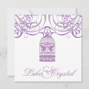Charmantes Liliac Geburtstag Hochzeit Einladung