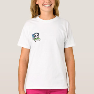 Charmantes Panda-Gamer-Bettzeit-Kinderzimmer T-Shirt