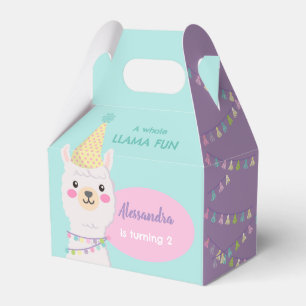 Charmantes pastellfarbenes Lama Gevor Box Geschenkschachtel