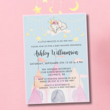 Charmantes Pink Burg Princess Girl Babydusche