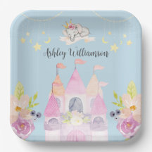 Charmantes Pink Burg Princess Girl Babydusche