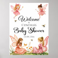Charmantes Pink Fairies Woodland Baby Dusche Empfa