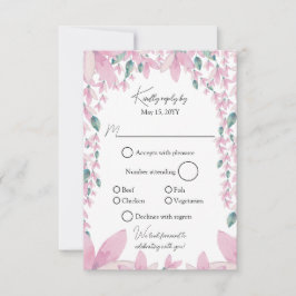 Charmantes Pink Wisteria UAWG RSVP Karte