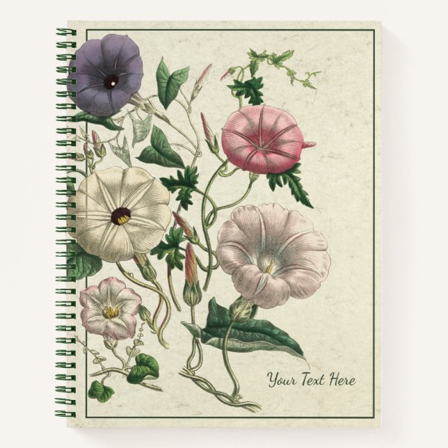 Charmantes Rustikales Blume-Notebook Notizbuch (Vorderseite)