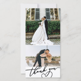 Charmantes Skript Vielen Dank 2 Hochzeiten Fotos Dankeskarte
