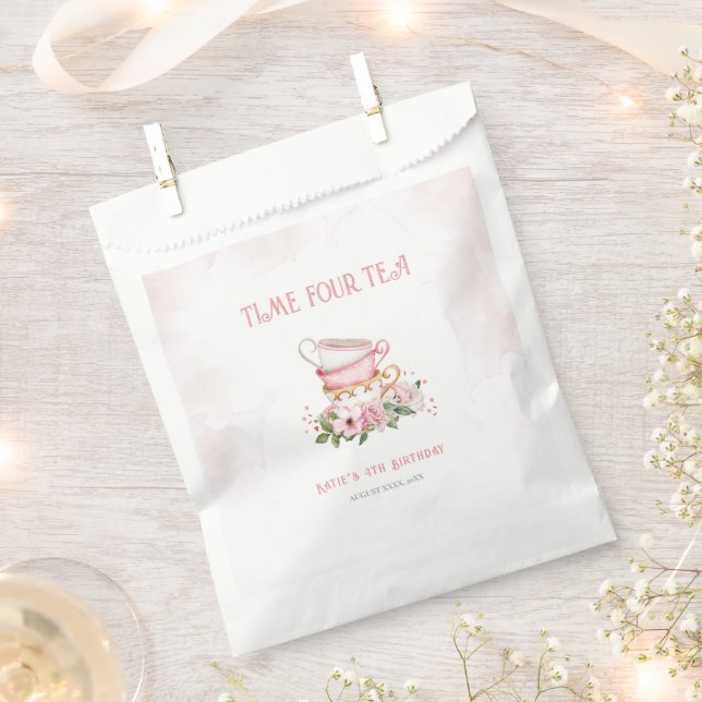Charmantes Tee-Party Geschenktütchen (Ausgeschnitten)