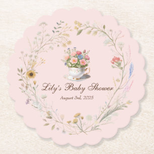 Charmantes Tee-Party Kinderdusche Teacup Untersetz Untersetzer