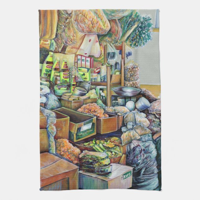 Charmantes Versprechen des schönen Tekka-Zentrums, Küchentuch (Vertikal)