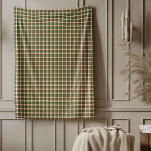 Charmantes Weihnachtsfest Karierte Blanket für das Fleecedecke