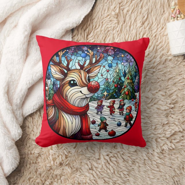 Charmantes Winterwunderland mit spielerischen Rent Kissen (Decke)