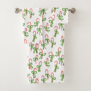 Charme Candy Canes Sweet Weihnachten Weihnachten W Badhandtuch Set