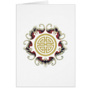 Charme chanceux de Chinois de longévité