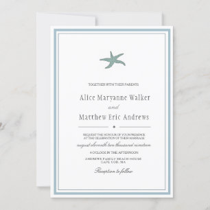 Charme côtier   Faire-part de mariage