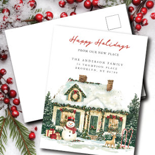 Charme de Noël Nouveau Faire-part d'adresse