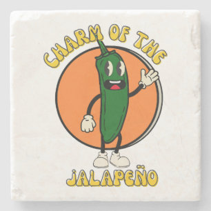 Charme der Jalapeño Steinuntersetzer