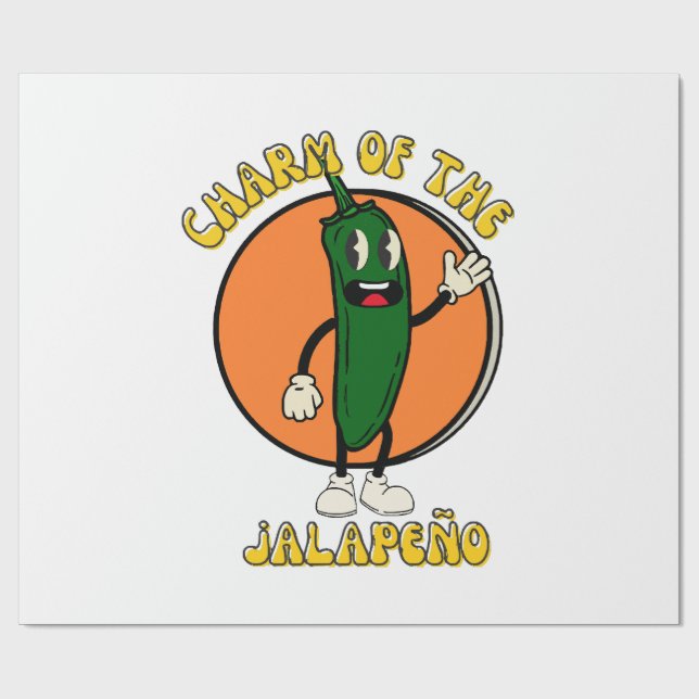 Charme des Jalapeño Geschenkpapier (Flach)
