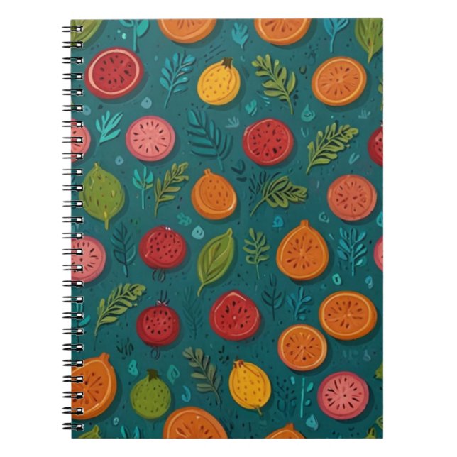 Charme-Floral-Notebook Notizblock (Vorderseite)