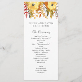 Charme-Hochzeit im Herbst Programm