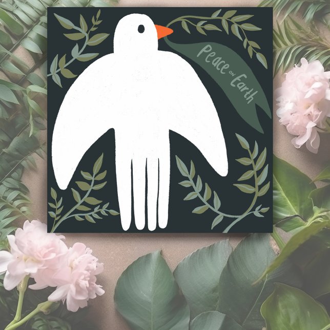 Charme Peace Dove Xmas Weihnachtskarte (Charming Peace Dove Christmas Xmas Holiday Greeting Card
)