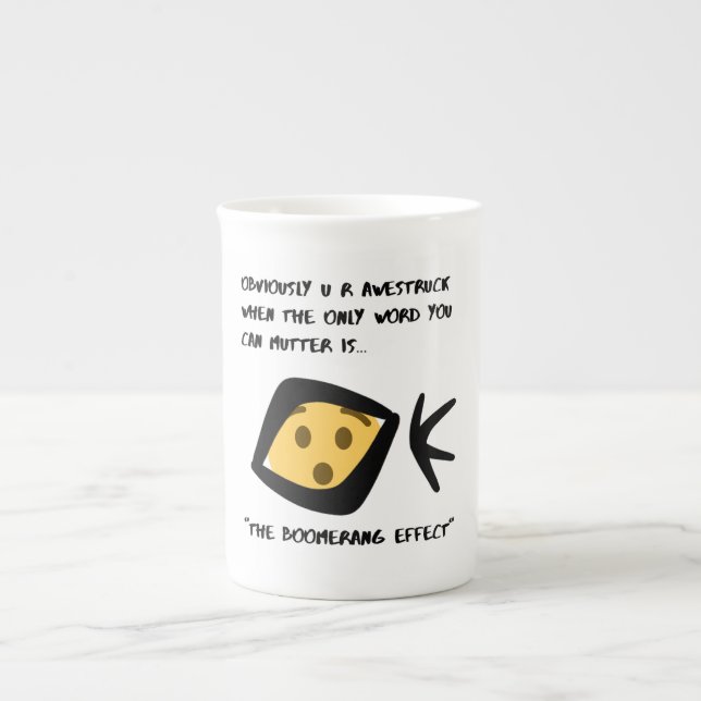 Charme und Spaß Prozellantasse (Vorderseite)