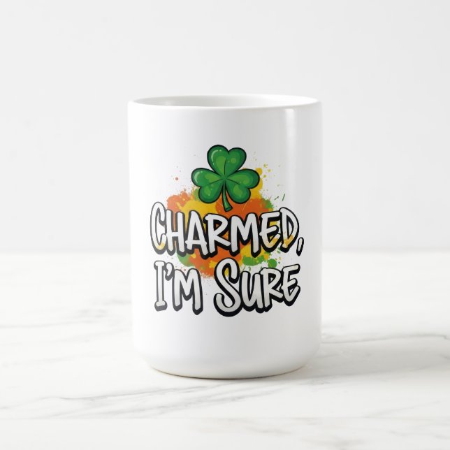 Charmed I'm Sure St. Patrick's Day Kaffeetasse (Mittel)