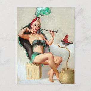 Charmer Pin Up Postkarte