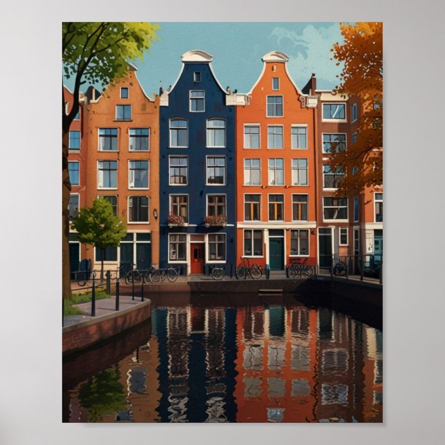 Charming Amsterdam Stadt Poster (Vorne)