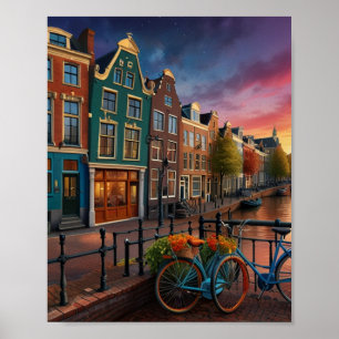 Charming Amsterdam Stadt Poster