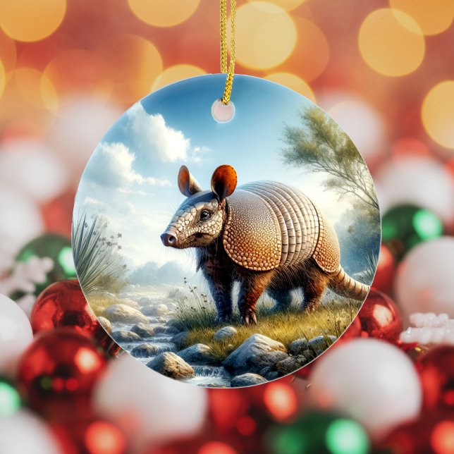 Charming Armadillo Keepsake Keramik Ornament (Von Creator hochgeladen)