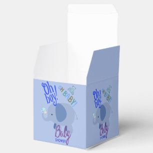 Charming Baby Duwer Blue Elephant und Teddy Bear Geschenkschachtel