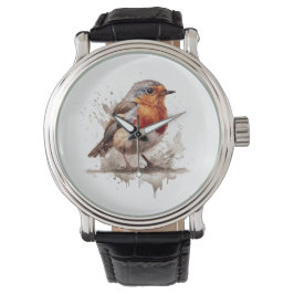 Charming Backyard Robin Armbanduhr