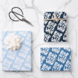 Charming Bar Mitzvah Handlettering jüdischer Blaue Geschenkpapier Set<br><div class="desc">Ich hoffe,  Sie mögen diese handgefertigte Papier Sortenpack. Karo aus meinem Shop für viel mehr Farben und Muster und lass mir wissen,  wenn du etwas angepasst haben möchtest.</div>