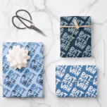 Charming Bat Mitzvah Handlettern Judenblauer Spaß Geschenkpapier Set<br><div class="desc">Ich hoffe,  Sie mögen diese handgefertigte Papier Sortenpack. Karo aus meinem Shop für viel mehr Farben und Muster und lass mir wissen,  wenn du etwas angepasst haben möchtest. Ich habe auch passende Karten und andere Artikel.. Karo in meinem Shop oder bekomme Touch!</div>