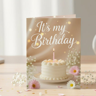 Charming Birthday Invitation Card-for all ages. Karte