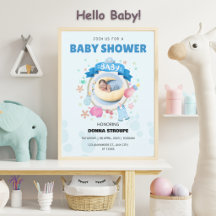 Charming Blue Baby Dusche