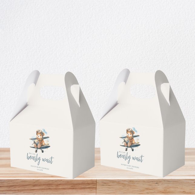 Charming Blue Teddy Bear Boy Baby Dusche Geschenkschachtel (Von Creator hochgeladen)