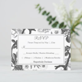 Charming Botanisch RSVP Karte