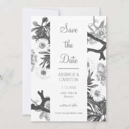 Charming Botanische Hochzeit Save The Date