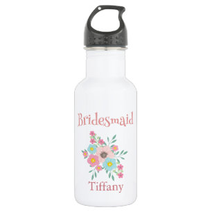 Charming Bridesmaid Floral Bouquet Trinkflasche