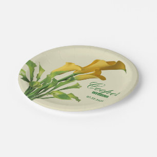 Charming Calla Lily Wedding Paper Teller