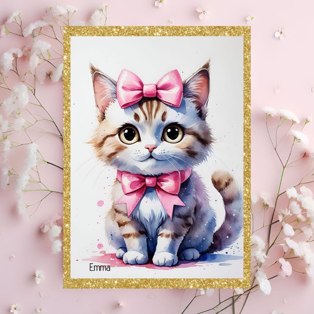 Charming Cat Geburtstagseinladungen Einladung (Von Creator hochgeladen)