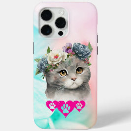 Charming Cat mit Blume Kronen-Gehäuse Case-Mate iPhone Hülle
