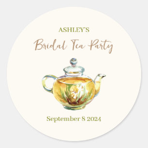 CHARMING Chamomile Bridal Tee Party Runder Aufkleber
