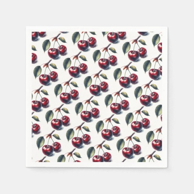 Charming Cherries Serviette (Vorderseite)