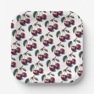 Charming Cherry Clusters Pappteller