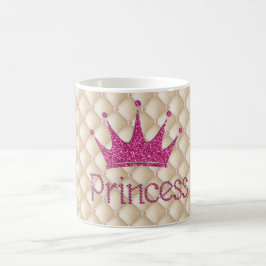 Charming Chic Pearls, Tiara, Prinzessin, Glitterie Kaffeetasse