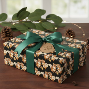 Charming-Chipmunk-Geschenkwrap Geschenkpapier Set